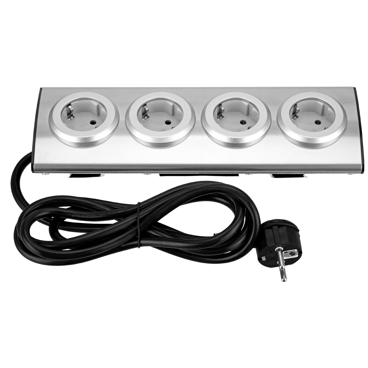 REV Ritter Steckdosenleiste-Eckmontage 4fach inkl Flachstecker 2m | 502329 – Bild 3