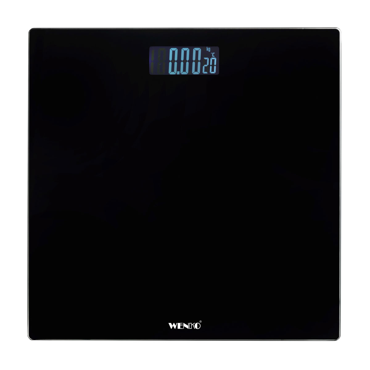 Wenko  Personenwaage LCD Schwarz digitale Körperwaage mit LCD-Display | 515363