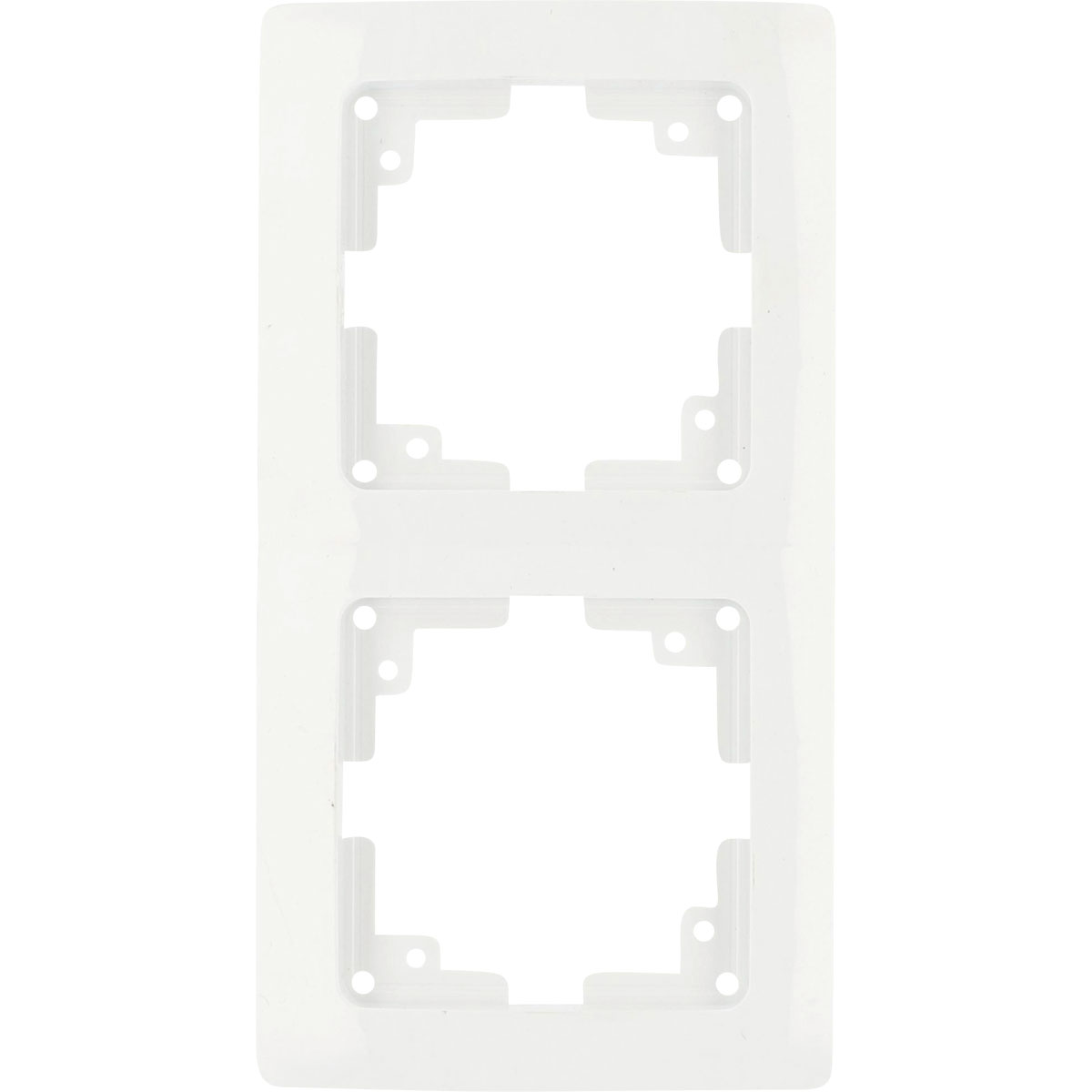 Abdeckrahmen Monaco 2-fach ultraweiß 18,6 x 8,2 x 1,5 cm | 2 | Abdeckrahmen | 520538