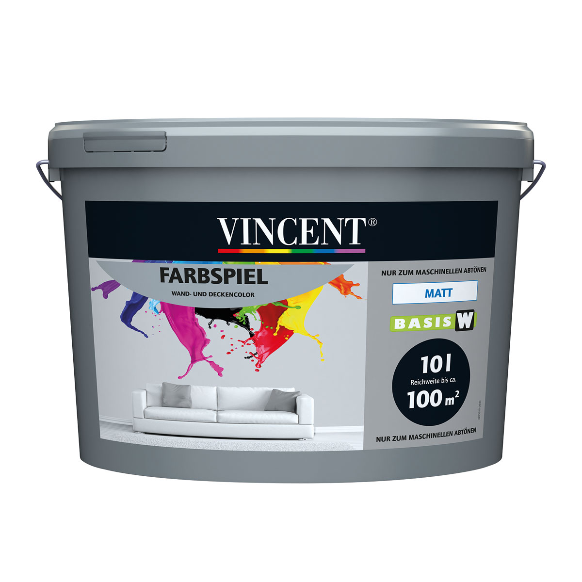 Vincent  WandfarbeFarbspiel MIX IT! matt 10 l | W | 533413