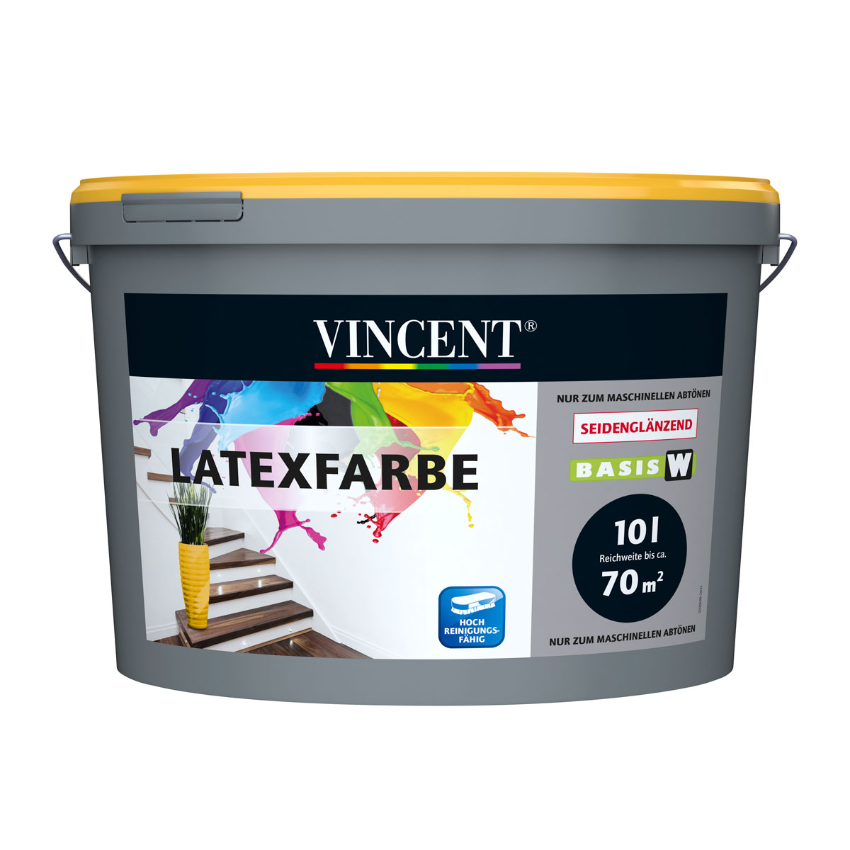 Vincent  WandfarbeLatexfarbe MIX IT! seidenglänzend 10 l | W | 10 | 533421