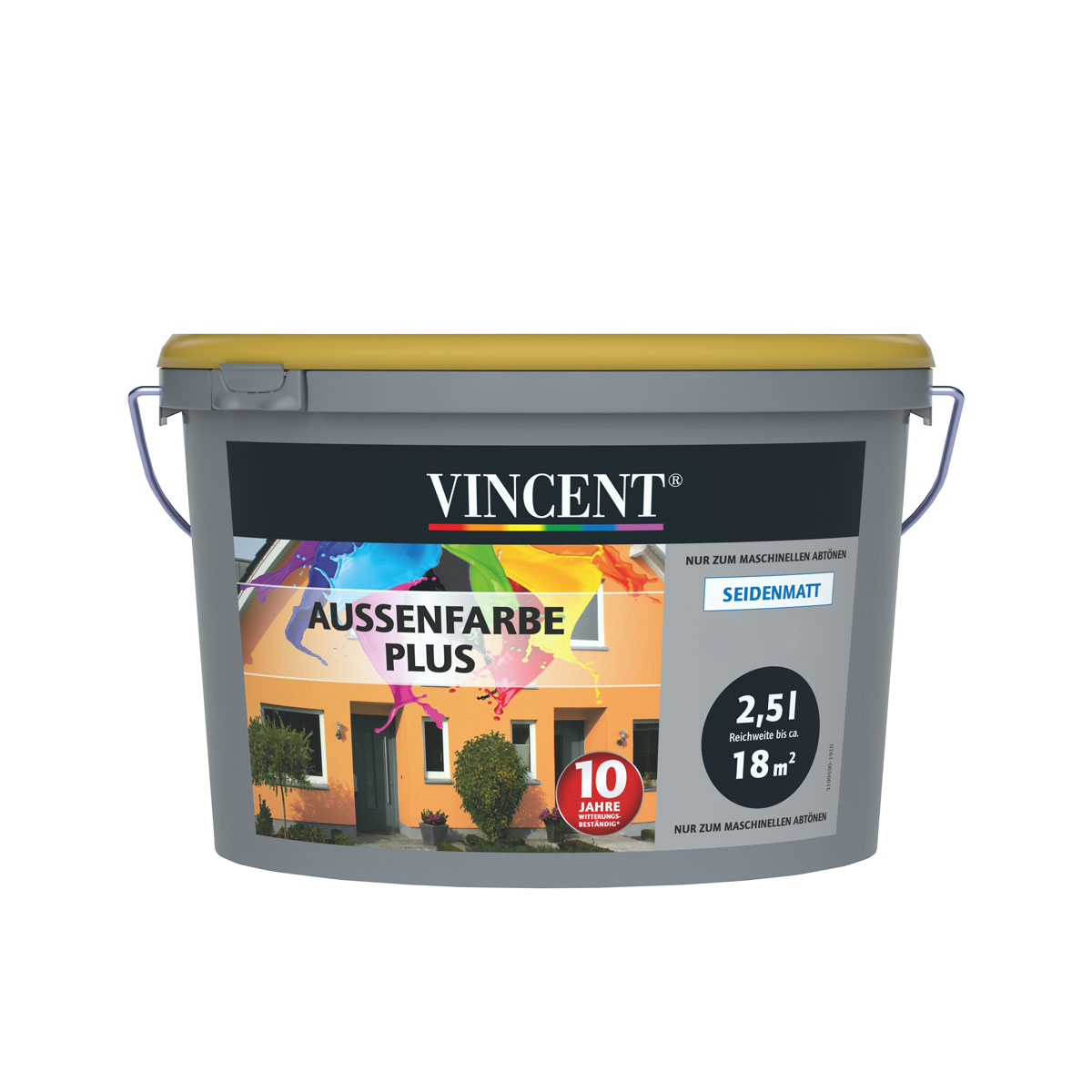 Vincent  Fassadenfarbe Außenfarbe Plus Mix It 2,5 l | T | 2,5 | 533426