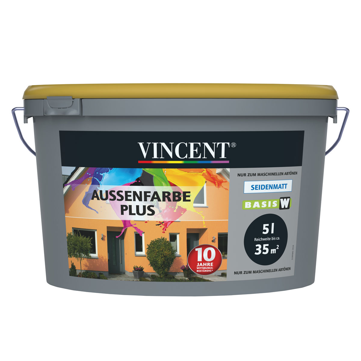 Vincent  FassadenfarbeAussenfarbe Plus MIX IT! 5 l | W | 5 | 533429