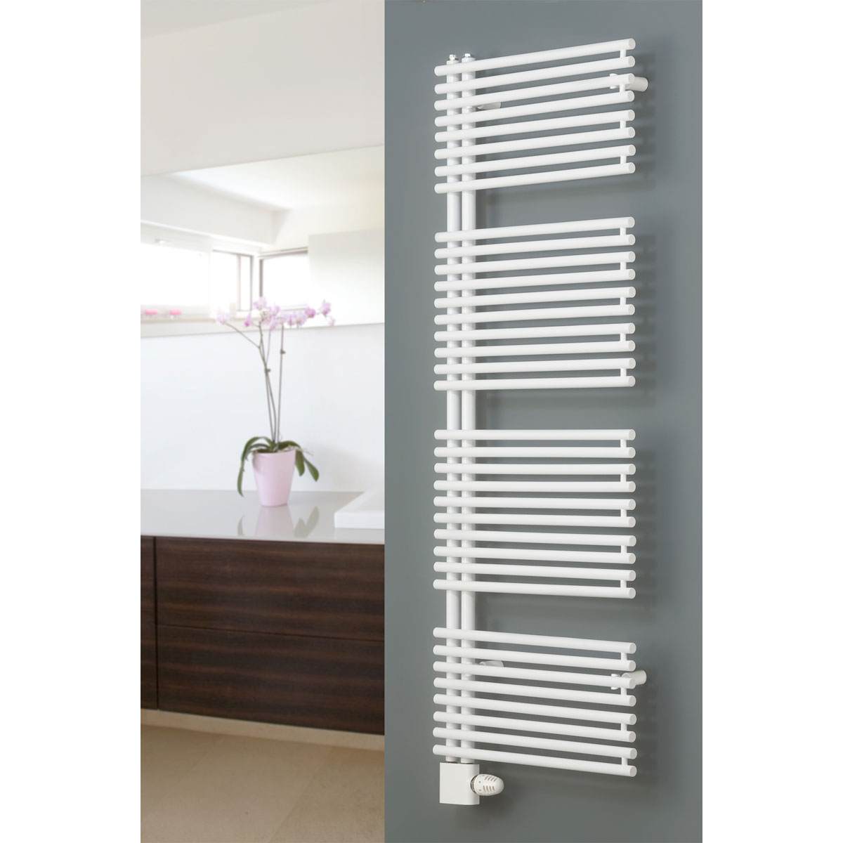 Ximax  Badheizkörper Helene 1789 x 600 mm 1035 Watt 50 mm Anschluss Weiß | 540037