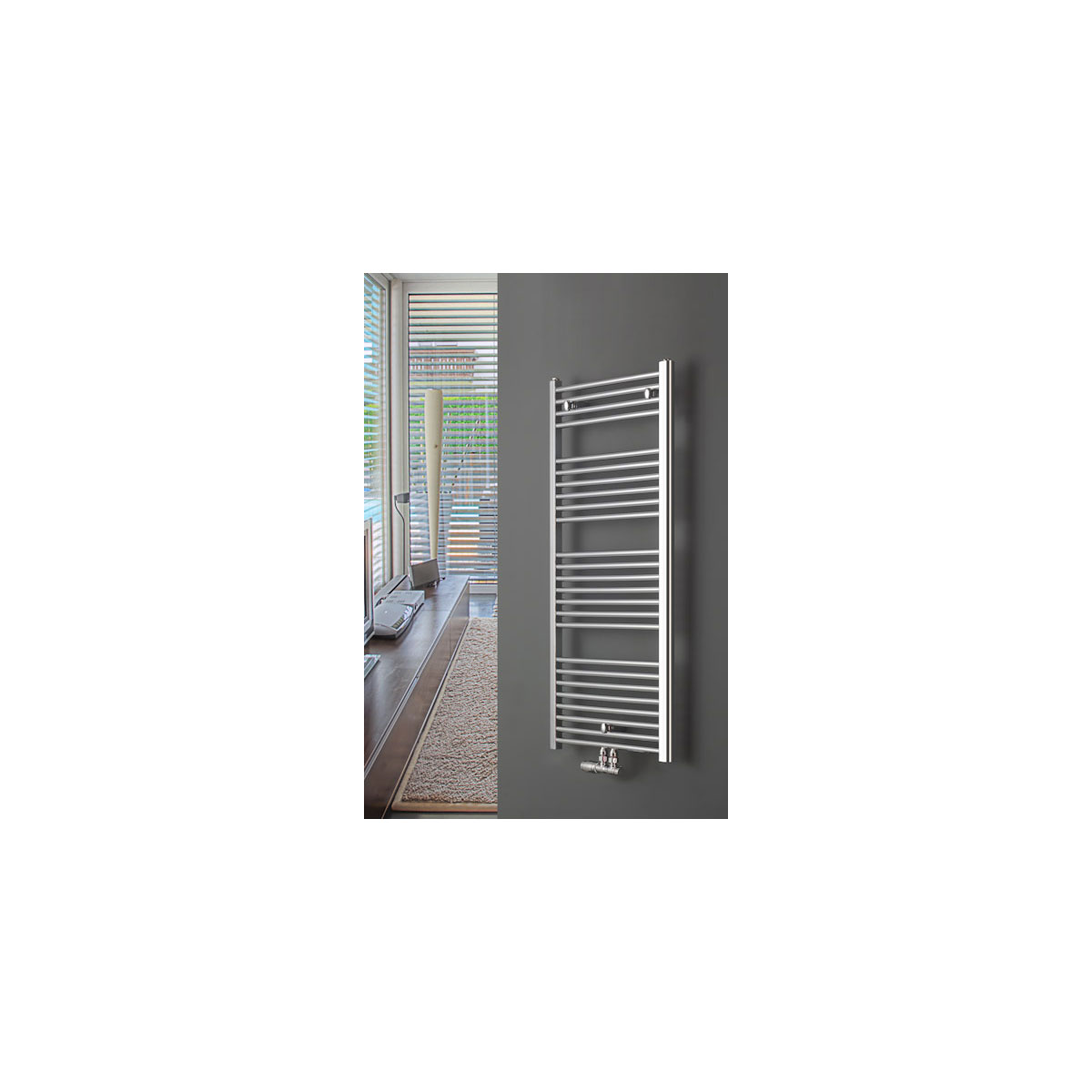 Ximax  Badheizkörper C1 1264 x 600 mm 425 Watt Mittenanschluss Chrom | 540080