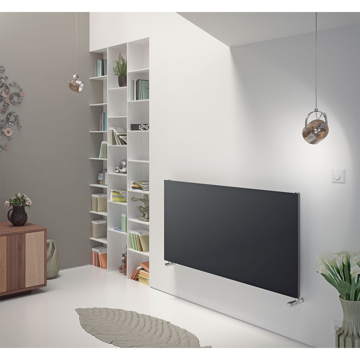 Ximax  Raumheizkörper P1 Plan 595 x 1200 mm 609 Watt Anthrazit | 540249