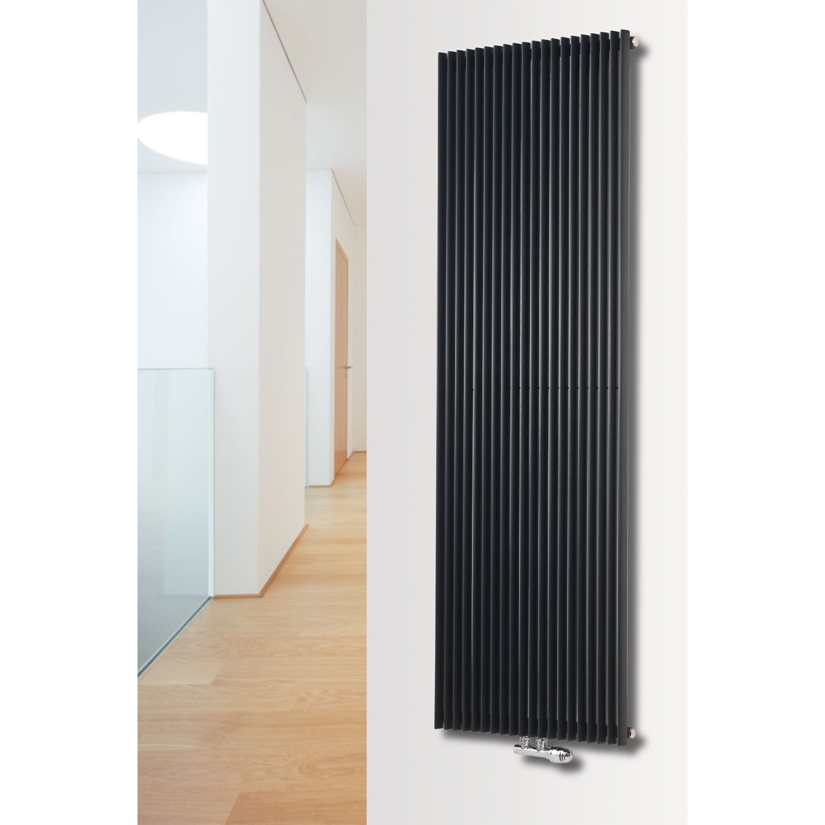 Ximax  Raumheizkörper Triton 1800 x 450 mm 1080 Watt Mittenanschluss Anthrazit | 540279