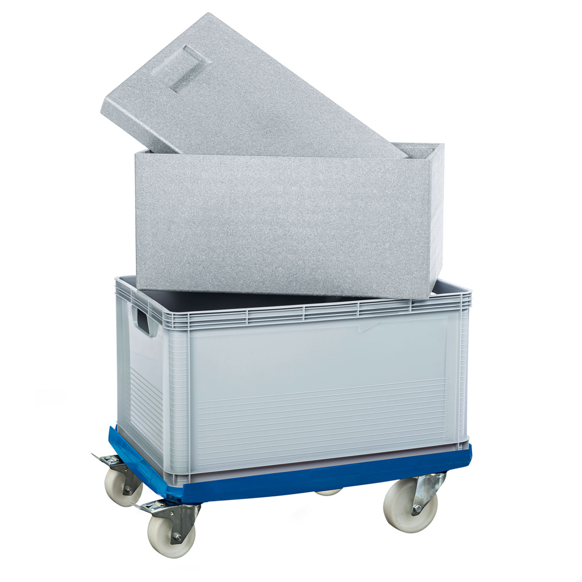 Rollwagen für Kunststoffbehälter 61 x 16,5 x 41 cm | 883117 – Bild 4