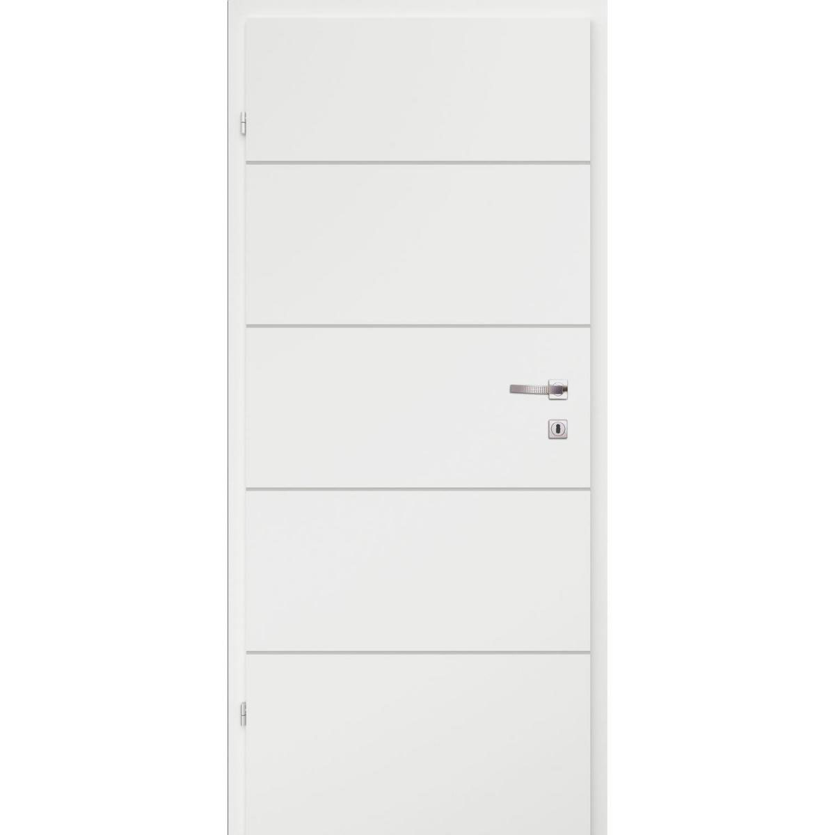 Zimmertür Sylt DIN L weiß 98,5 x 198,5 cm | 98,5 | weiß | links | 920132