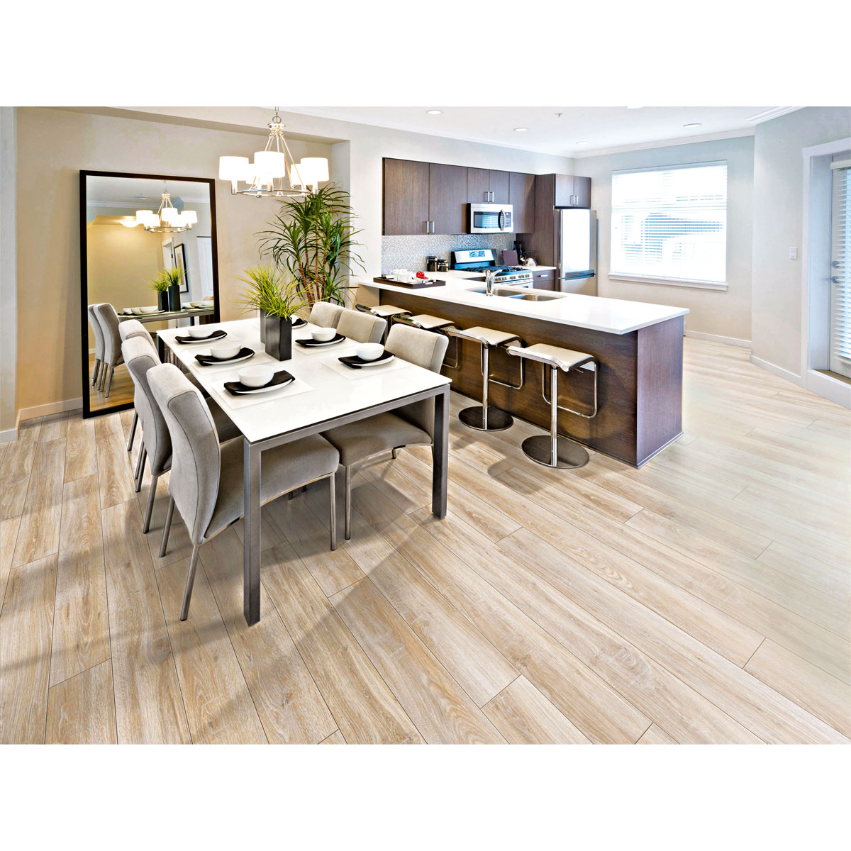 Specht Laminatboden Classic Bonanza Eiche 128,6 x 19,4 cm | Bonanza Eiche | beige | 920781 – Bild 4